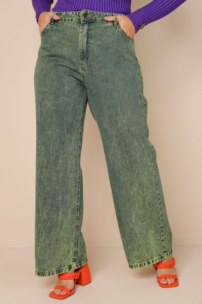 Calça Wide Leg Acid VERDE  44